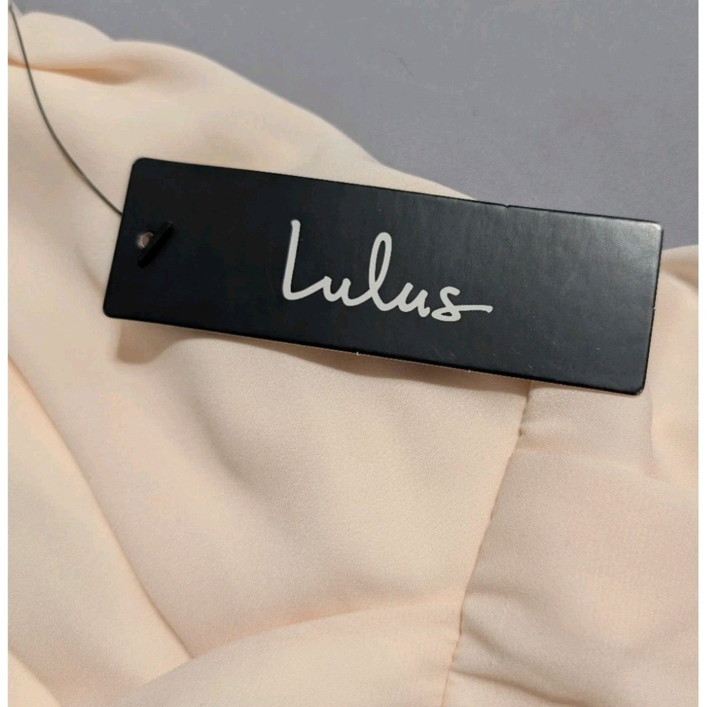 NWT Lulus Call For Me Faux Wrap Wide Leg Jumpsuit Gardenia Cream Size M - Picture 5 of 12